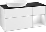 Villeroy & Boch Finion Waschtischunterschrank 1200 mm Glossy White Lacquer mit LED-Beleuchtung