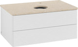 Villeroy & Boch Waschbeckenunterschrank Antao 800 mm Glossy White Lacquer mit Hahnlochbohrung