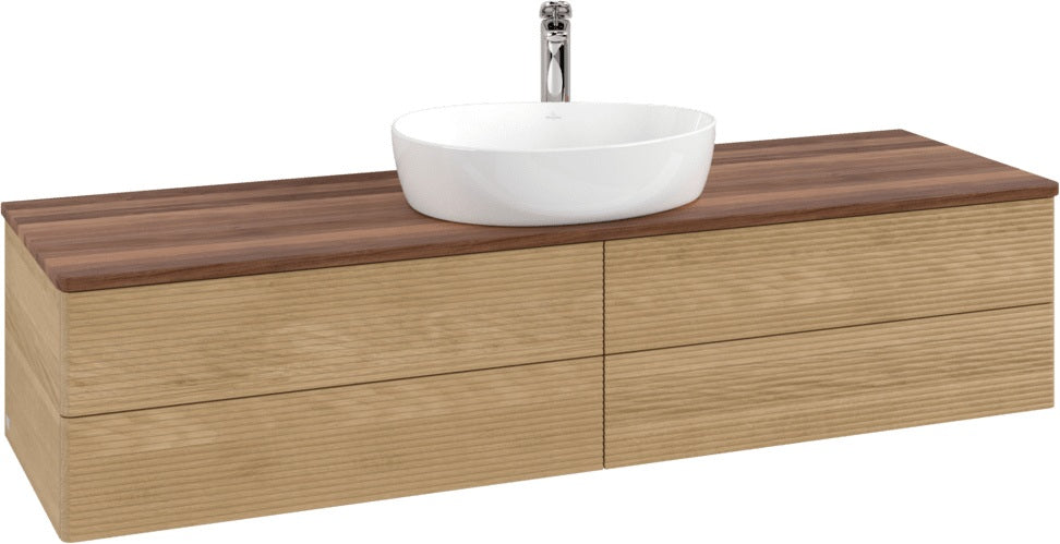 Villeroy & Boch Waschtischunterschrank Antao 1600 mm Glossy White Lacquer mit 4 Auszügen