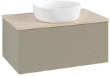 Villeroy & Boch Antao Waschtischunterschrank 800 mm – Grau Matt, 1 Auszug, Push-Open