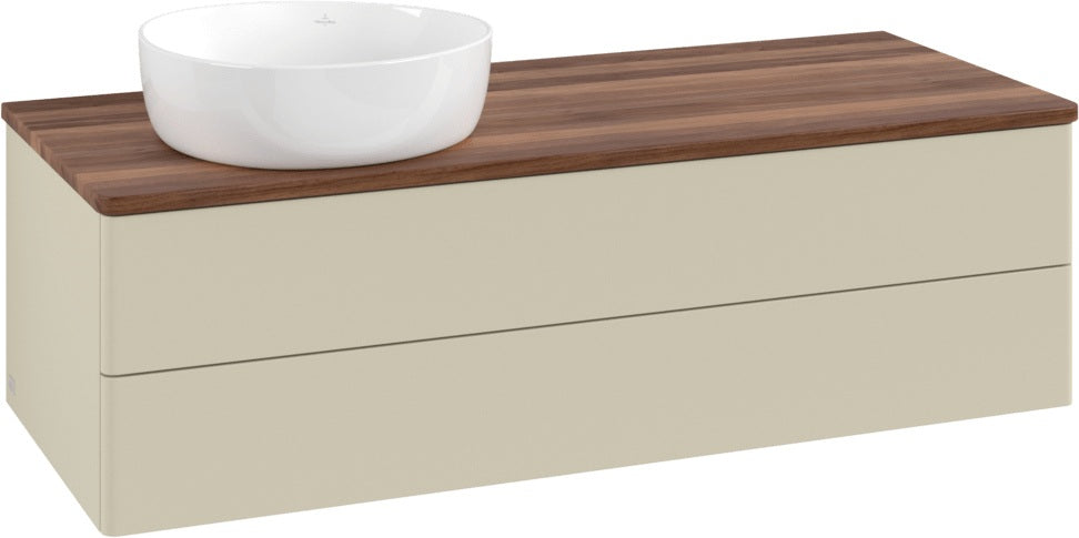 Villeroy & Boch Antao Waschtischunterschrank 1200 mm Anthrazit Matt mit Beleuchtung