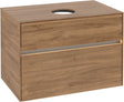 Villeroy & Boch Waschtischunterschrank Collaro C037 B0 800 mm Kansas Oak mit LED-Beleuchtung und SoftClosing