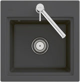 Villeroy & Boch Subway Style 50 S Flat Einbauspüle 500x510 mm Ebony CeramicPlus