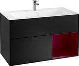 Villeroy & Boch Finion Waschtischunterschrank 996 mm White Matt Lacquer mit Beleuchtung