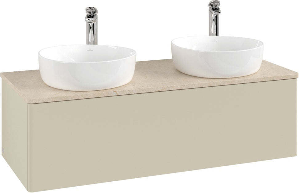 Villeroy & Boch Waschtischunterschrank Antao 1200 mm Anthrazit Matt Lackiert mit Auszug