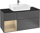 Villeroy & Boch Finion Waschbeckenunterschrank 1200 mm Glossy White mit Beleuchtung