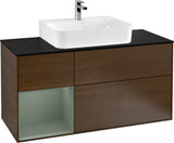 Villeroy & Boch Finion Waschbeckenunterschrank 1200 mm Glossy White mit Beleuchtung