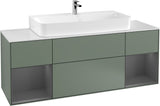 Villeroy & Boch Finion Waschtischunterschrank 1600 mm Glossy White Lacquer mit Beleuchtung