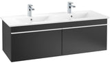 Villeroy & Boch Venticello Waschbeckenunterschrank 1253 mm Glossy White – 2 Auszüge, wandhängend