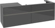 Villeroy & Boch Waschbeckenunterschrank Collaro C030 B0 1600 mm Glossy Grey mit Beleuchtung