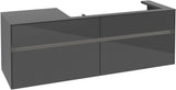 Villeroy & Boch Waschbeckenunterschrank Collaro C030 B0 1600 mm Glossy Grey mit Beleuchtung