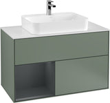 Villeroy & Boch Finion Waschtischunterschrank 1000 mm White Matt Lacquer mit LED-Beleuchtung