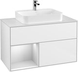 Villeroy & Boch Finion Waschtischunterschrank 1000 mm White Matt Lacquer mit LED-Beleuchtung