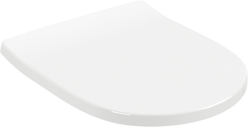Villeroy & Boch WC-Sitz O.novo SlimSeat 8M82S1 mit SoftClosing & QuickRelease, Weiß Alpin