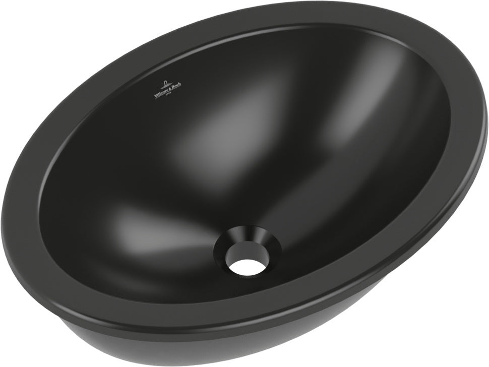 Villeroy & Boch Loop & Friends Unterbauwaschbecken 485x325mm Pure Black CeramicPlus