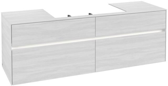 Villeroy & Boch Collaro Waschtischunterschrank 1600 mm mit LED-Beleuchtung und 4 Auszügen