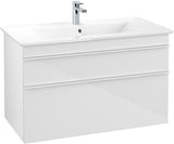 Villeroy & Boch Waschtischunterschrank VENTICELLO 953 mm Santana Oak mit 2 Auszügen und Glasabtrennungen