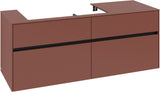 Villeroy & Boch Waschtischunterschrank Collaro C089 B0 1400 mm White Oak mit Beleuchtung und SoftClosing