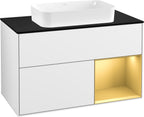 weiß / Mitteldichte Faserplatte (MDF) / F252H F 1000x603x501mm Glossy White