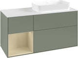 Villeroy & Boch Finion Waschtischunterschrank 1200 mm Glossy White mit Beleuchtung