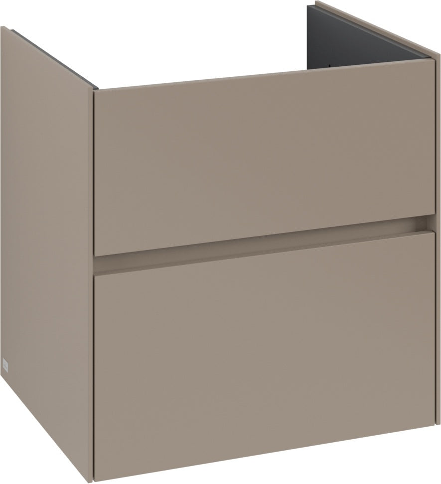 Villeroy & Boch Waschbeckenunterschrank Collaro C143 White Oak 611 mm eckig mit SoftClosing
