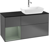 Villeroy & Boch Finion Waschtischunterschrank 1200 mm Glossy White Lacquer mit Beleuchtung