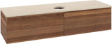 Villeroy & Boch Antao Waschbeckenunterschrank Warm Walnut 1600 mm mit LED-Beleuchtung