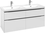 Villeroy & Boch Subway 3.0 Waschtischunterschrank 1272 mm Brilliant White mit 4 Auszügen