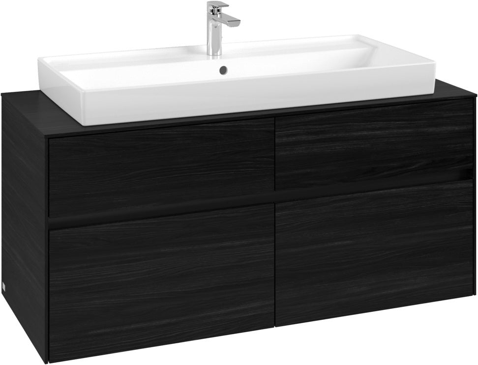 Villeroy & Boch Collaro Waschtischunterschrank 1200 mm Soft Grey mit 4 Auszügen