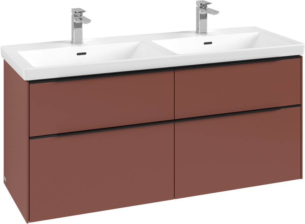 Villeroy & Boch Subway 3.0 Waschtischunterschrank 1272 mm Brilliant White mit 4 Auszügen
