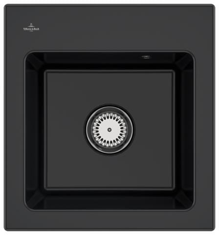 Villeroy & Boch Subway 45 XS Einbauspüle Keramik Ebony CeramicPlus 475x510mm