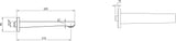 Villeroy & Boch Architectura Square Badewannenauslauf TVT125002000 – Eckig, Chrom, AirPlus, Wandmontage