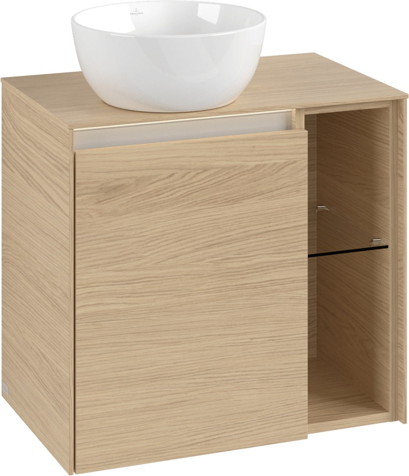 Villeroy & Boch Waschbeckenunterschrank Collaro C151 B0 600x548x380mm White Oak mit Beleuchtung