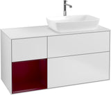 Villeroy & Boch Finion Waschbeckenunterschrank 1200 mm Glossy White Lacquer mit Beleuchtung
