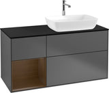 Villeroy & Boch Finion Waschtischunterschrank 1200 mm Glossy White Lacquer mit Beleuchtung