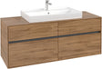 Villeroy & Boch Waschtischunterschrank Collaro Kansas Oak 1400 mm mit 4 Auszügen und SoftClosing
