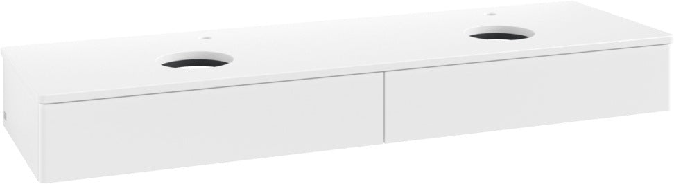 Villeroy & Boch Antao Waschtischunterschrank 1600 mm, 2 Auszüge, LED-Beleuchtung, White Matt Lacquer