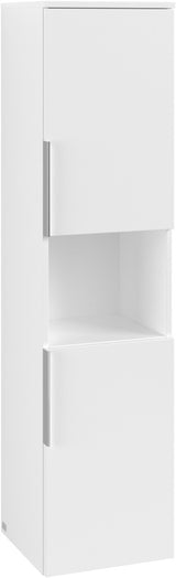 Villeroy & Boch Architectura Hochschrank B89700, 350 x 1400 x 346 mm, White Matt, 2 Türen, SoftClosing