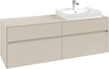 Villeroy & Boch Waschtischunterschrank Collaro C023 1600 mm Cashmere Grey mit 4 Auszügen