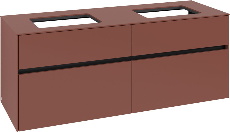 Villeroy & Boch Waschtischunterschrank Collaro C119 B0 1400 mm White Oak mit Beleuchtung