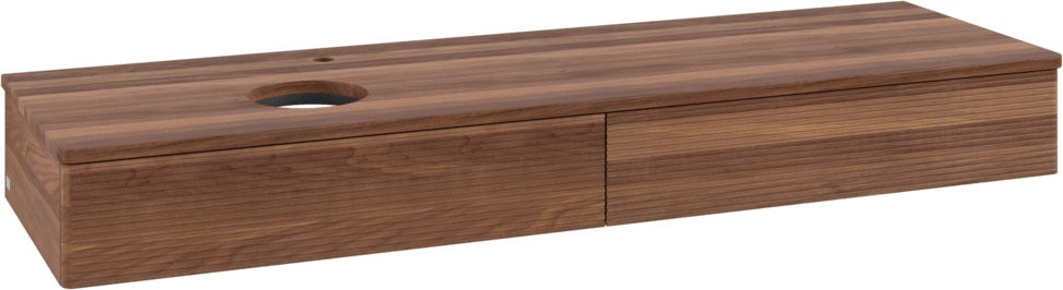 Villeroy & Boch Antao Waschtischunterschrank 1600 mm grau mit 2 Auszügen und Push-Open
