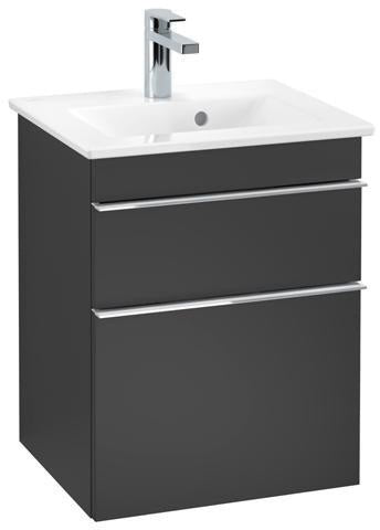 Villeroy & Boch Waschtischunterschrank VENTICELLO 466 mm Eiche Santana Oak mit 2 Auszügen und Griffleiste in Chrom