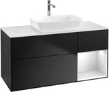Villeroy & Boch Waschtischunterschrank Finion G831G 1200 mm Glossy White Lacquer mit Beleuchtung