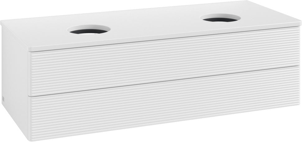 Villeroy & Boch Waschtischunterschrank Antao K24110 1200 mm Glossy White Lacquer mit 2 Auszügen