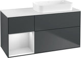 Villeroy & Boch Finion Waschtischunterschrank 1200 mm Glossy White mit Beleuchtung