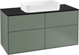 Villeroy & Boch Finion Waschtischunterschrank 1200 mm Anthrazit Matt mit LED-Beleuchtung