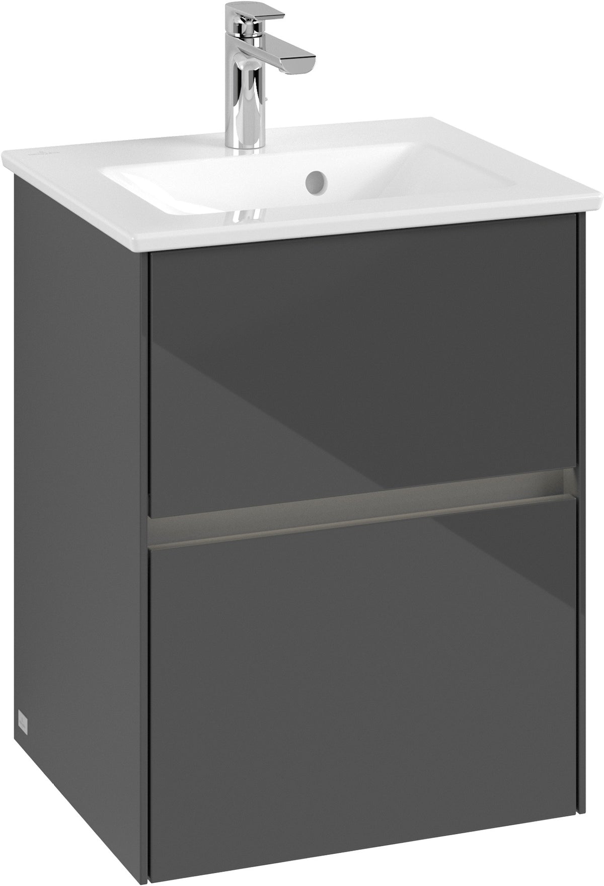 Villeroy & Boch Waschtischunterschrank Collaro C141 B0 Glossy White mit LED-Beleuchtung 472 mm