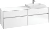 Villeroy & Boch Waschtischunterschrank Collaro C023B0 1600 mm White Matt mit LED-Beleuchtung