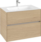 Villeroy & Boch Waschbeckenunterschrank Collaro C13800 White Oak – 796 mm, 2 Auszüge, SoftClosing