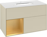 Villeroy & Boch Waschtischunterschrank Finion G241GF Glossy White Lacquer 1000 mm mit Beleuchtung
